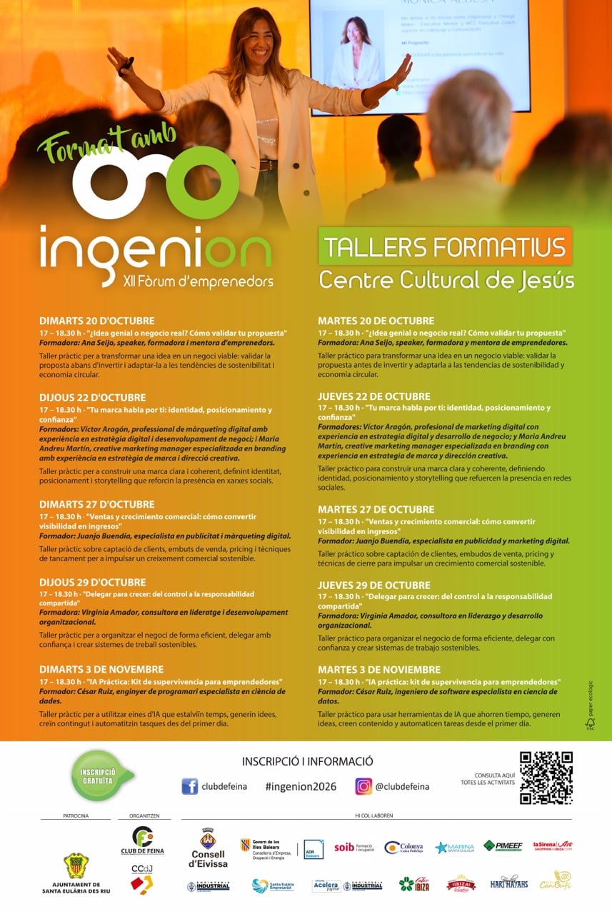 Talleres formativos de Ingenion 2026