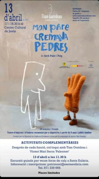Mon pare cremava pedres, teatro de objetos y sombras en Jesús