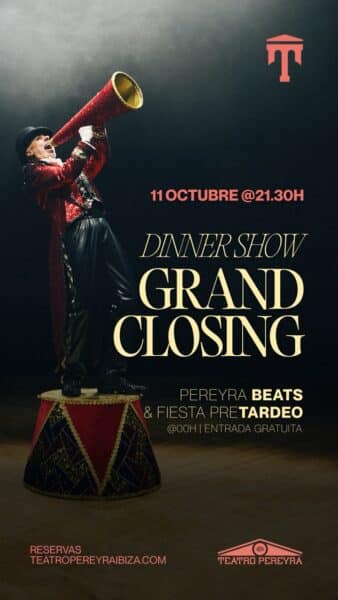 Dinner Show Grand Closing en Teatro Pereyra