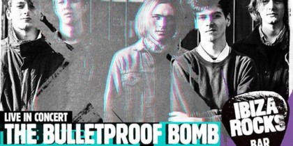 Het gratis concert van de Bulletproof Bomb in de Ibiza Rocks Bar