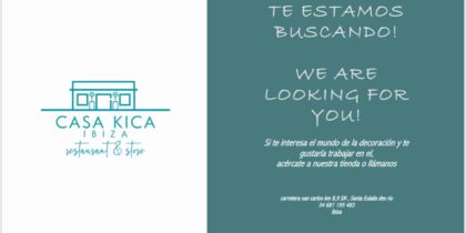 Arbeiten auf Ibiza 2022: Casa Kica Ibiza sucht Personal