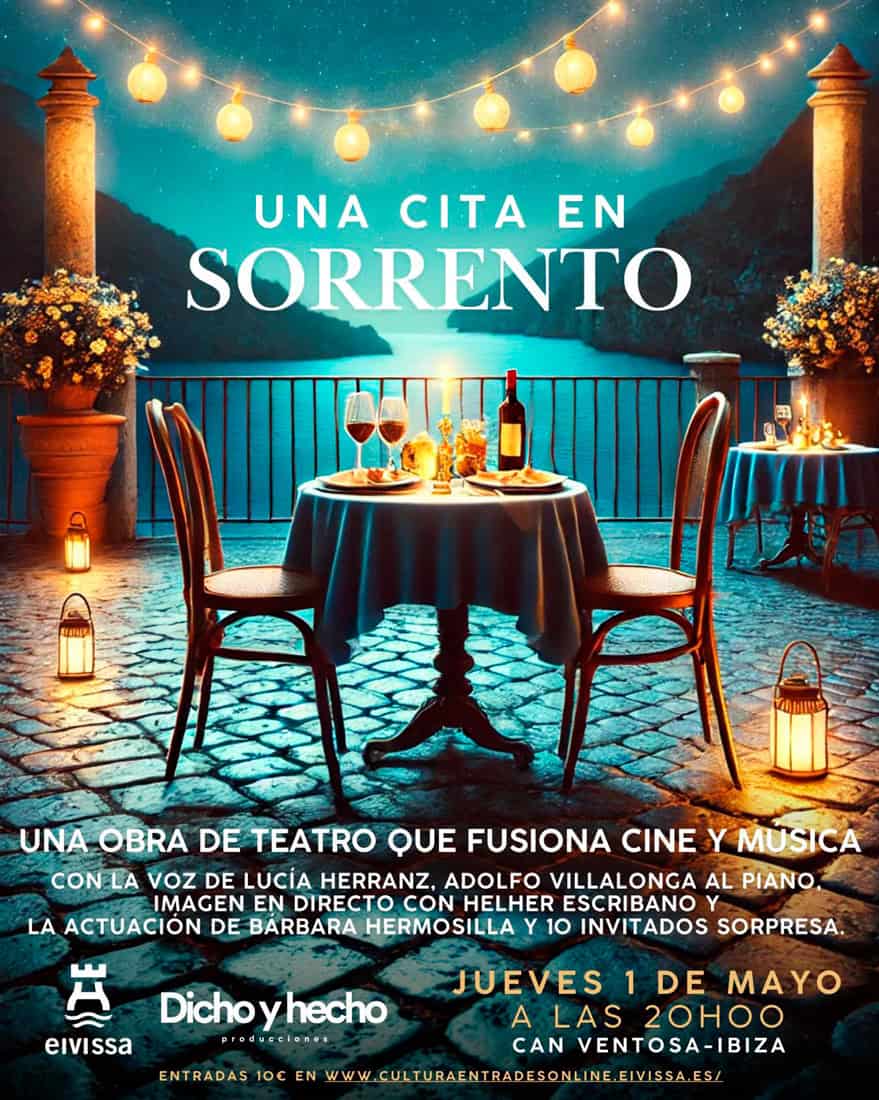 Una cita en Sorrento, un espectáculo que combina cine, teatro y música