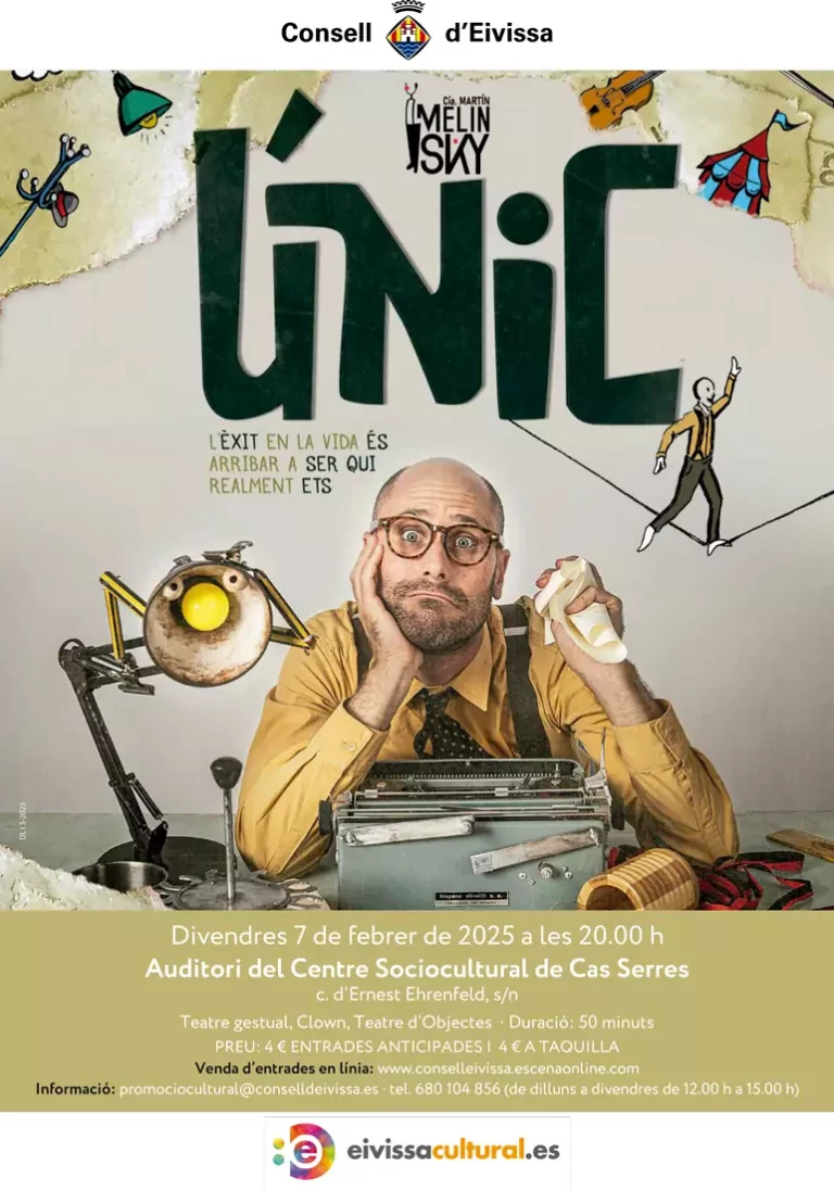 Únic, clown y teatro gestual en Cas Serres Ibiza