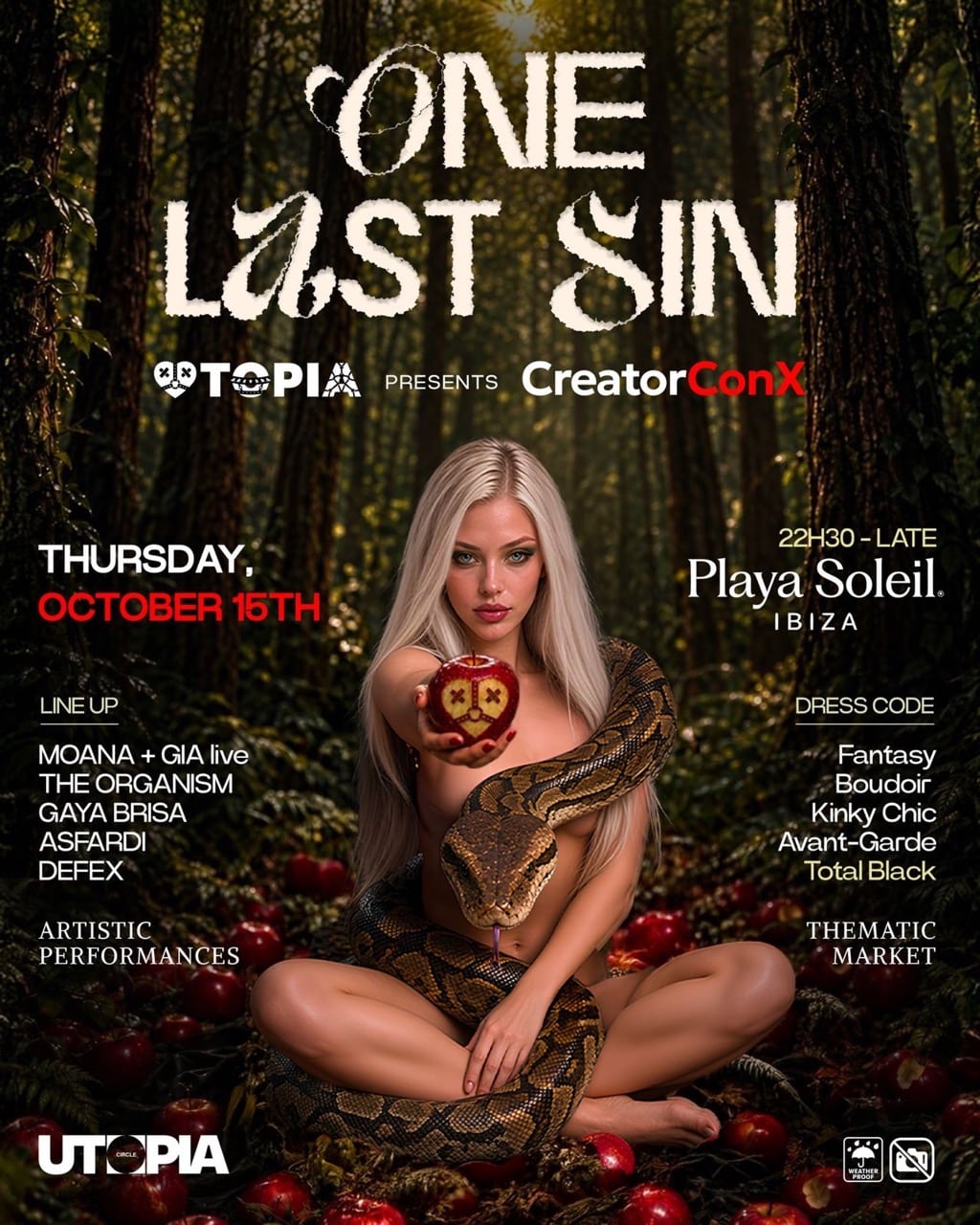 UTOPIA One Last Sin en Playa Soleil
