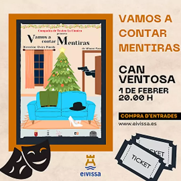 Vamos a contar mentiras, teatro en Can Ventosa