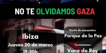 Vigilia silenciosa por Gaza en Ibiza