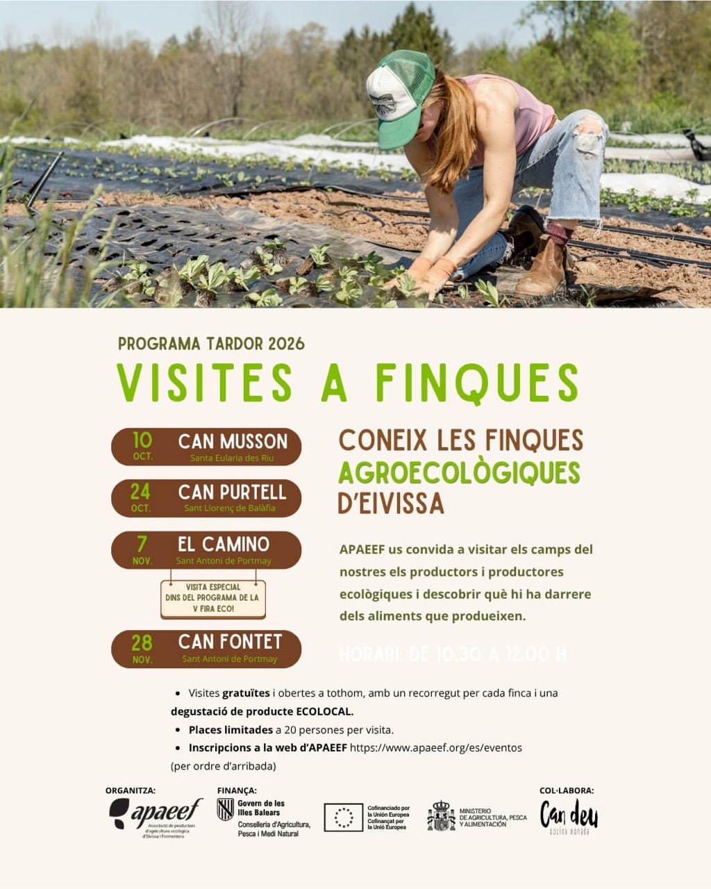 Conoce las fincas ecológicas de Ibiza con APAEEF