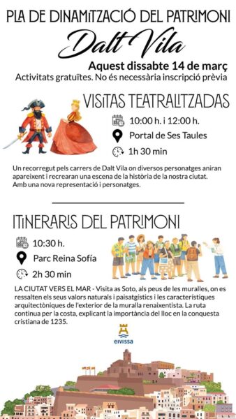 Dalt Vila se llena de historia viva con visitas teatralizadas gratis
