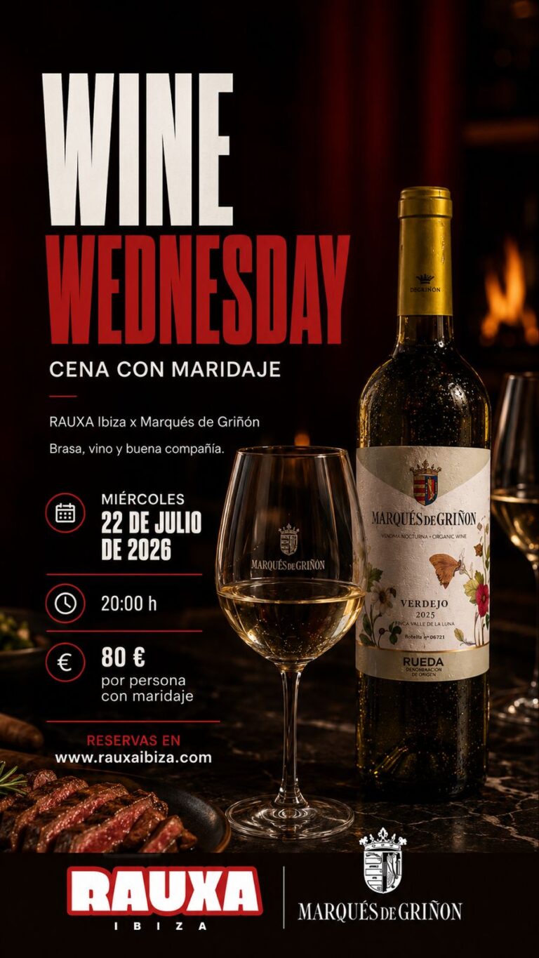 Cena con maridaje en RAUXA Ibiza