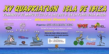 XV остров Квадриатлон на Ибице в Кала Басса: только для смелых