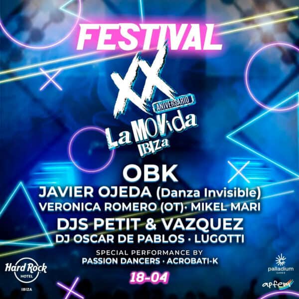 Fiesta de 20 Aniversario de La Movida en Hard Rock Hotel Ibiza